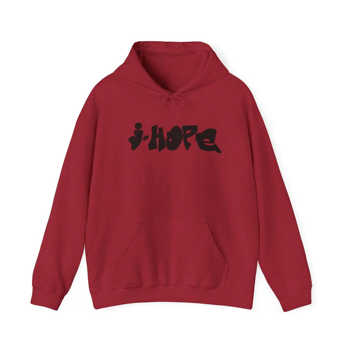 Trendy Unisex Hooded Sweatshirt with j-HOPE Design - Perfect for Concerts & Casual Wear Printify - Adam Benet Shaw