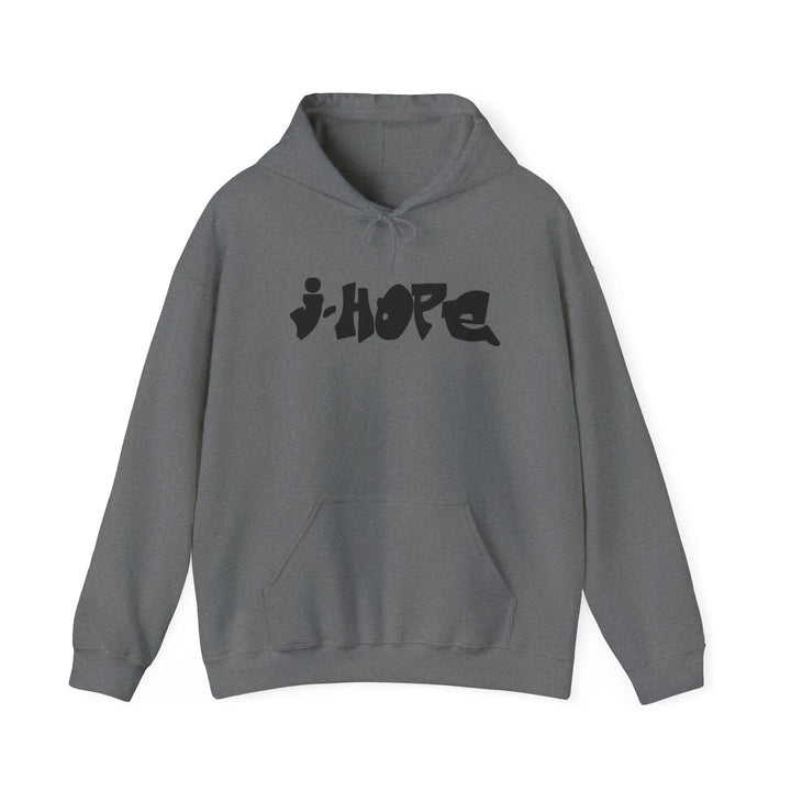 Trendy Unisex Hooded Sweatshirt with j-HOPE Design - Perfect for Concerts & Casual Wear Printify - Adam Benet Shaw