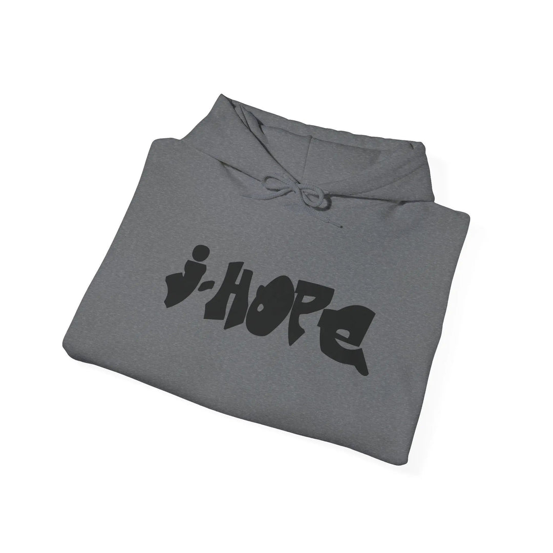 Trendy Unisex Hooded Sweatshirt with j-HOPE Design - Perfect for Concerts & Casual Wear Printify - Adam Benet Shaw
