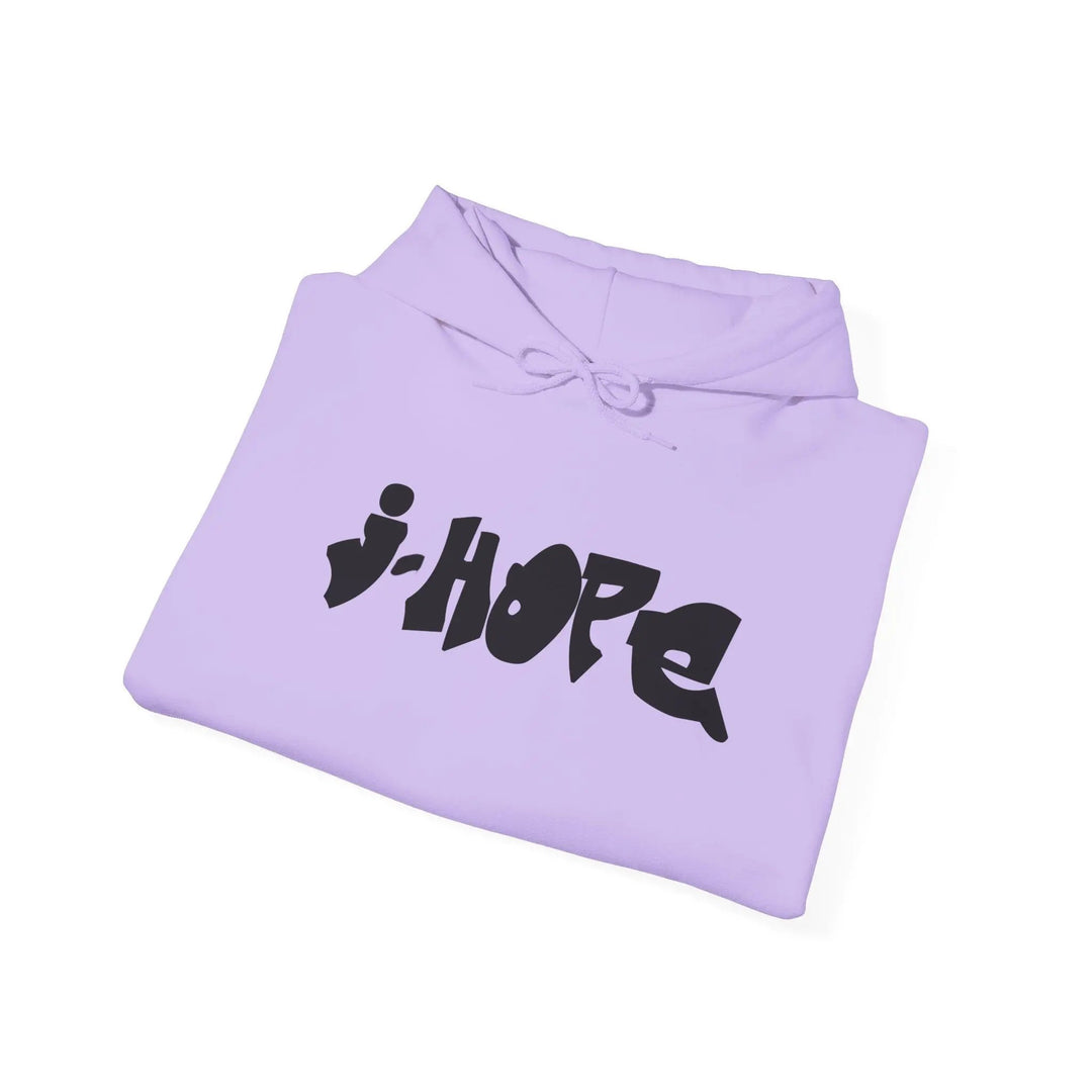 Trendy Unisex Hooded Sweatshirt with j-HOPE Design - Perfect for Concerts & Casual Wear Printify - Adam Benet Shaw