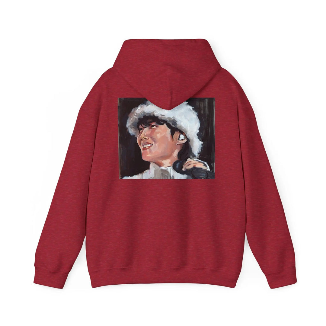 Trendy Unisex Hooded Sweatshirt with j-HOPE Design - Perfect for Concerts & Casual Wear Printify - Adam Benet Shaw