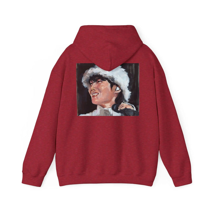Trendy Unisex Hooded Sweatshirt with j-HOPE Design - Perfect for Concerts & Casual Wear Printify - Adam Benet Shaw