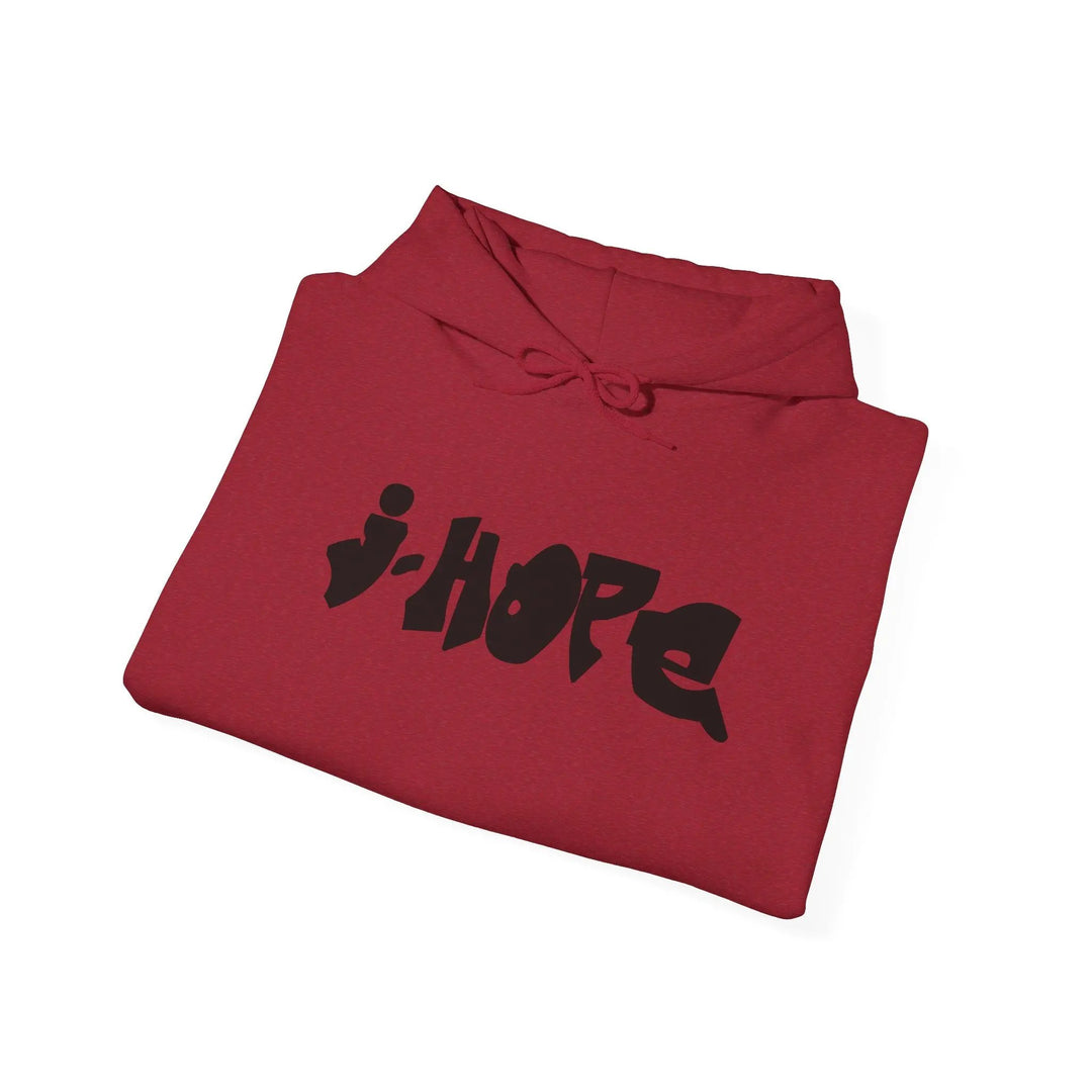 Trendy Unisex Hooded Sweatshirt with j-HOPE Design - Perfect for Concerts & Casual Wear Printify - Adam Benet Shaw