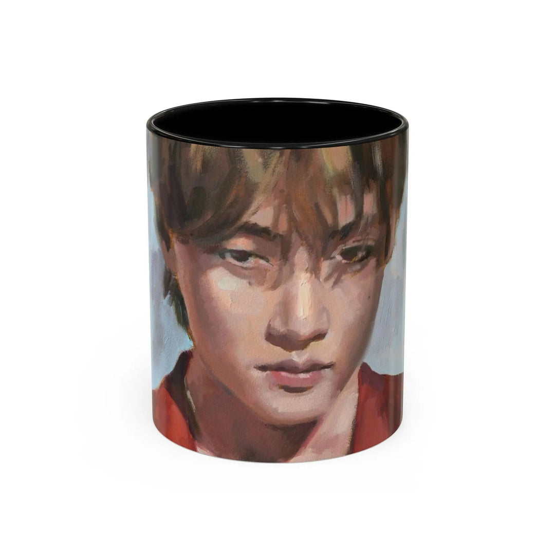 V of BTS Accent Coffee Mug, 11oz Printify - Adam Benet Shaw