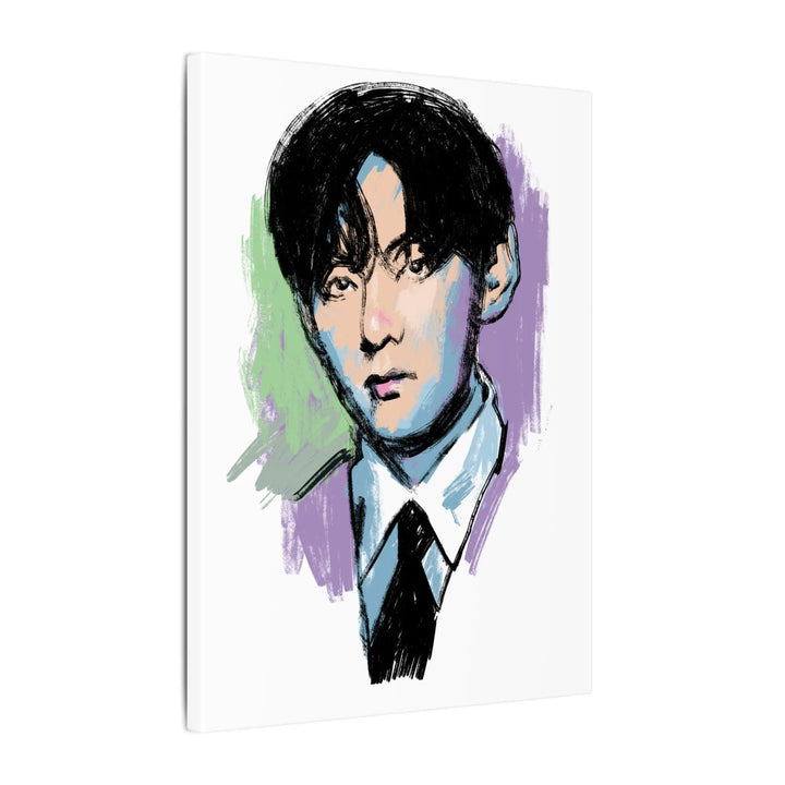 V of BTS Portrait Canvas print Printify - Adam Benet Shaw