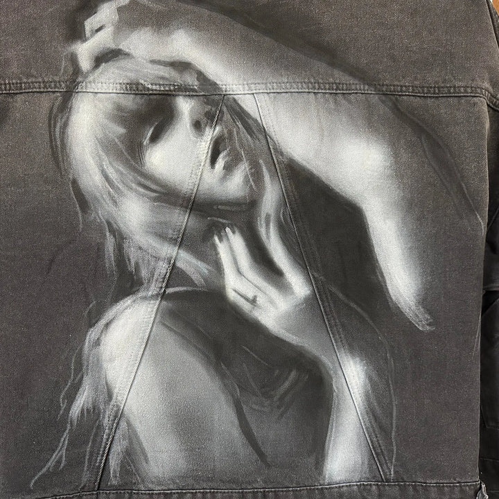 Custom Airbrushed Denim Jacket – Hand-Painted - You Choose Design