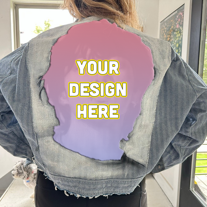 Custom Airbrushed Denim Jacket – Hand-Painted - You Choose Design